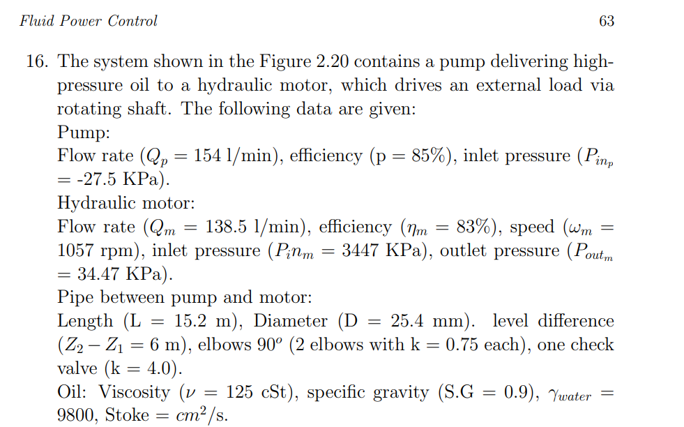 Solved 6. The system shown in the Figure 2.20 contains a