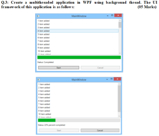 Solved SUBJECT: Visual Programming required in 1 | Chegg.com