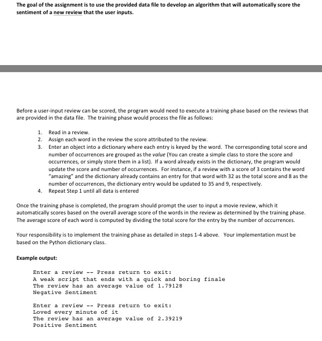 Solved Need help with a python assignment. Also | Chegg.com