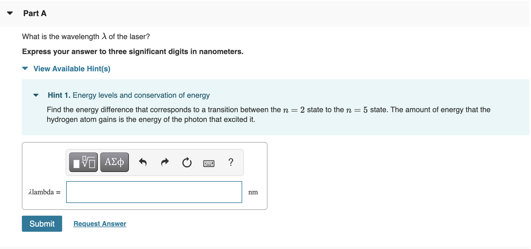 solved-a-monochromatic-laser-is-exciting-hydrogen-atoms-from-chegg