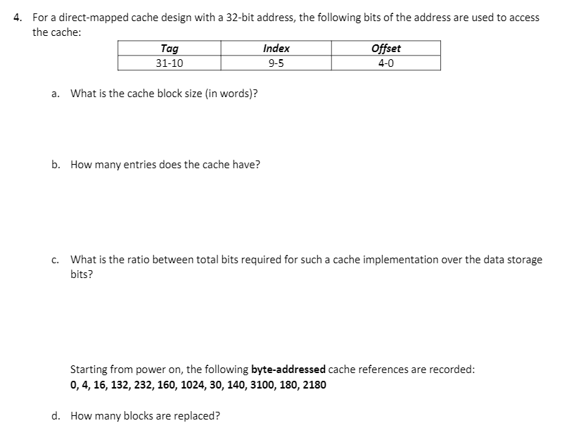 solved-4-for-a-direct-mapped-cache-design-with-a-32-bit-chegg