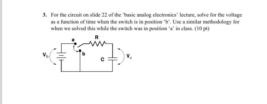 Solved For the circuit on slide 22 ﻿of the 'basic analog | Chegg.com