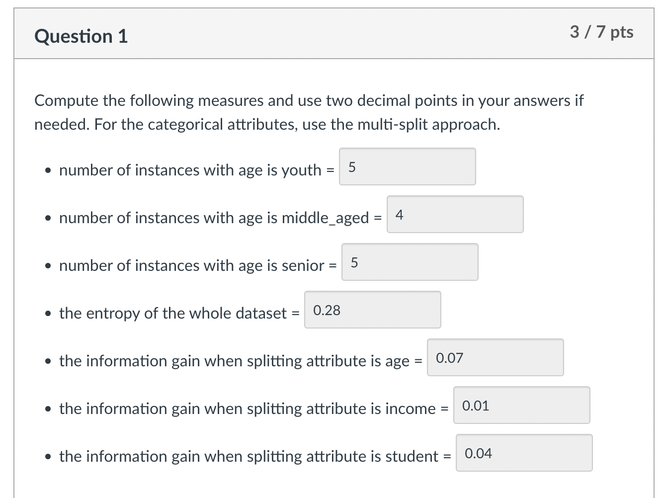 Solved Consider the following dataset: Dataset with class | Chegg.com