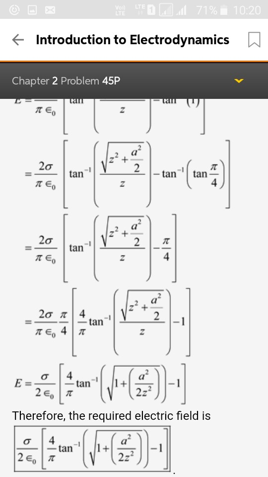 Solved The electric field at a distance z above the center | Chegg.com