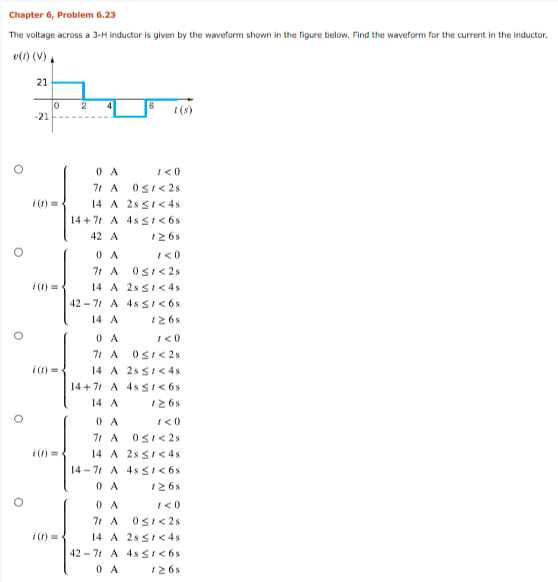 Solved Chapter 6, Problem 6.04 (Circuit Solution) The | Chegg.com