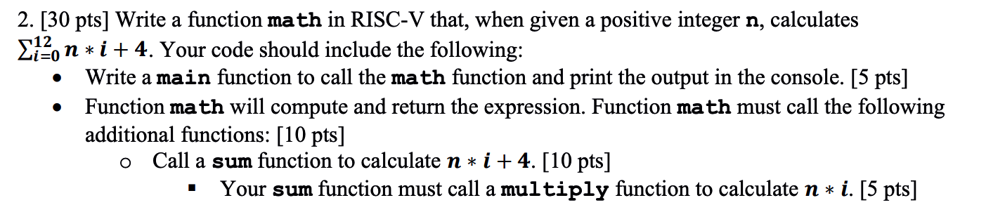 Solved Use Risc-v Language. Initial Code Can Be In C | Chegg.com