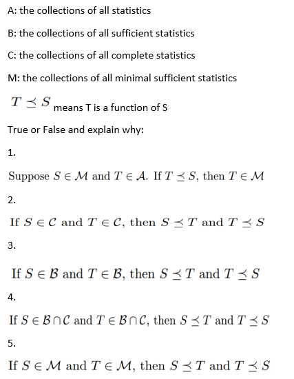 Solved A: The Collections Of All Statistics B: The | Chegg.com