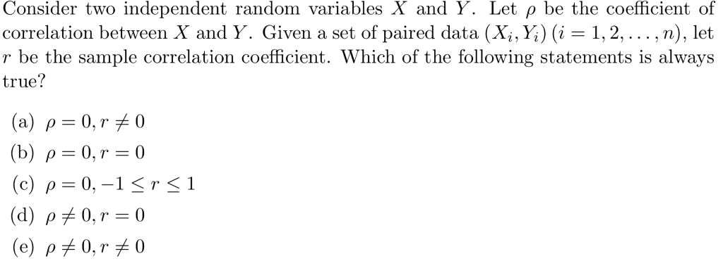 Solved Consider two independent random variables X and Y. | Chegg.com