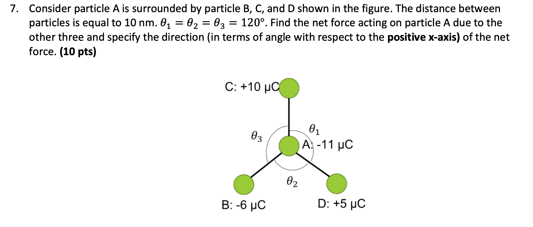 Solved 7. Consider Particle A Is Surrounded By Particle B,C, | Chegg.com