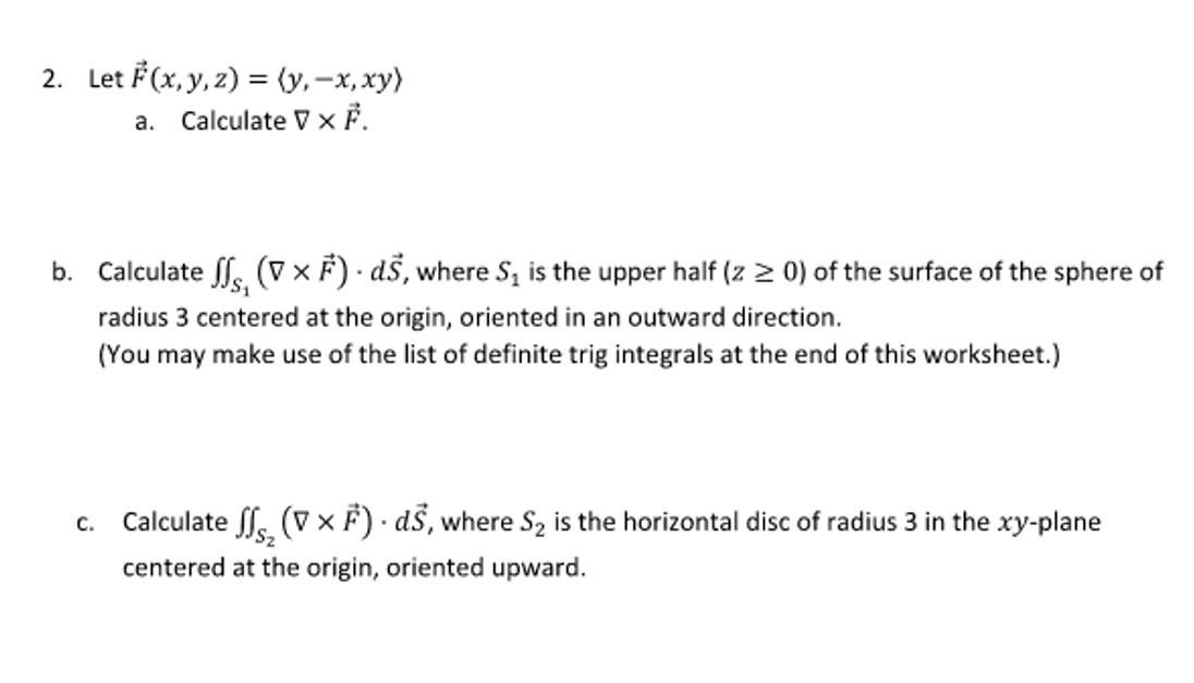 Solved Let Fxyz Y−xxy A Calculate ∇×f B Calculate 7749