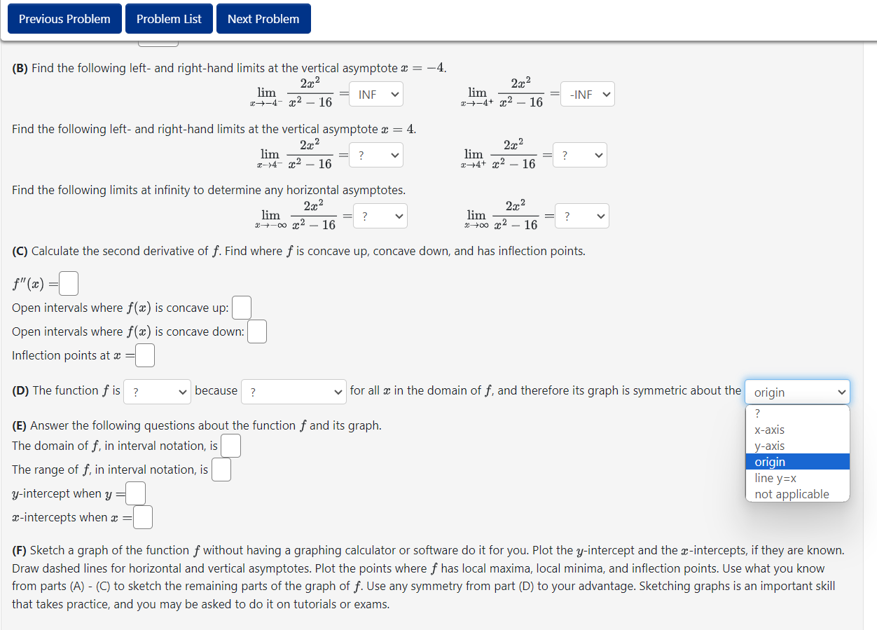 Solved Answer the following questions about the function | Chegg.com