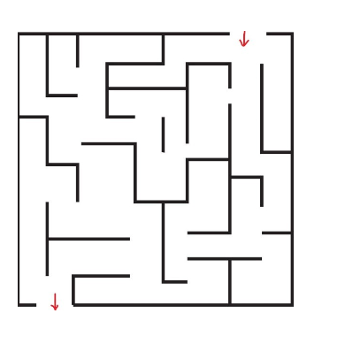 Solved 8. Below is the image of maze. Create an algorithm | Chegg.com