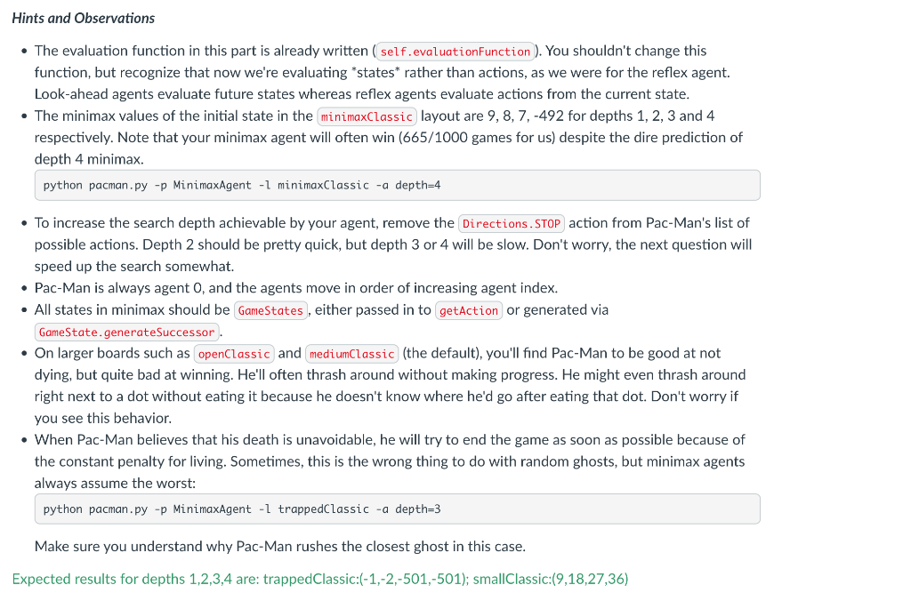First, play a game of classic Pac-Man: python | Chegg.com