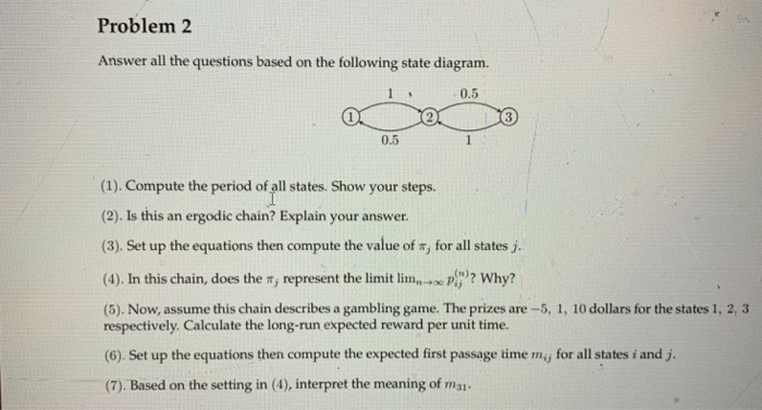 Solved Problem 2 Answer all the questions based on the | Chegg.com