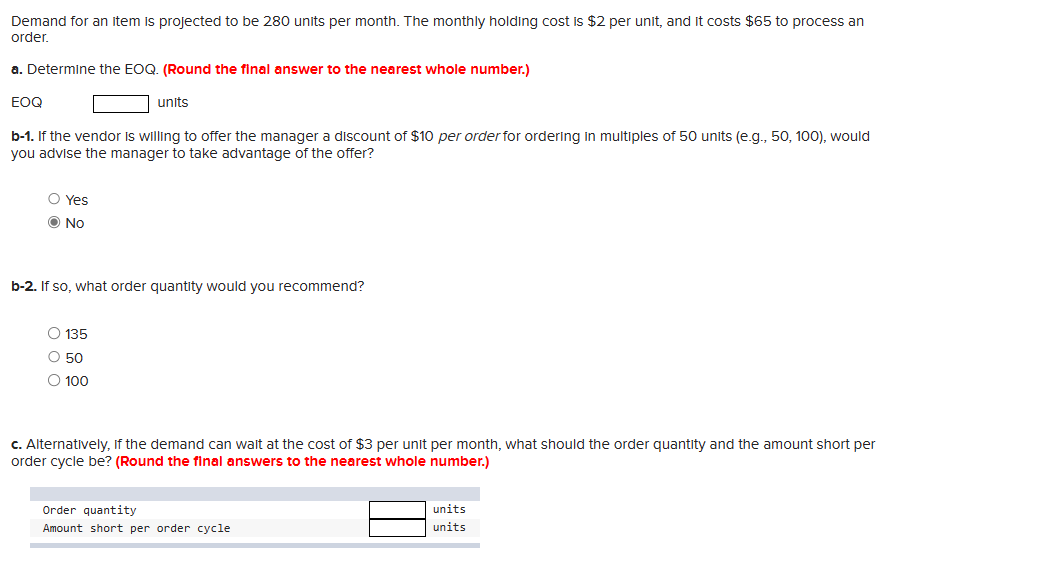 solved-demand-for-an-item-is-projected-to-be-280-units-per-chegg