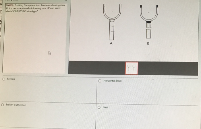 Solved A00007: Drafting Competencies To Create Drawing View | Chegg.com