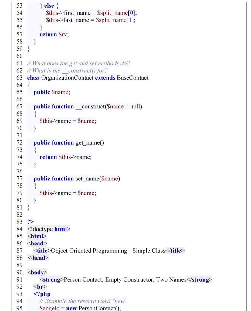 Solved Read the sample code below. Add detailed comments | Chegg.com