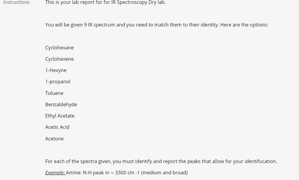 Solved Instructions This is your lab report for for IR