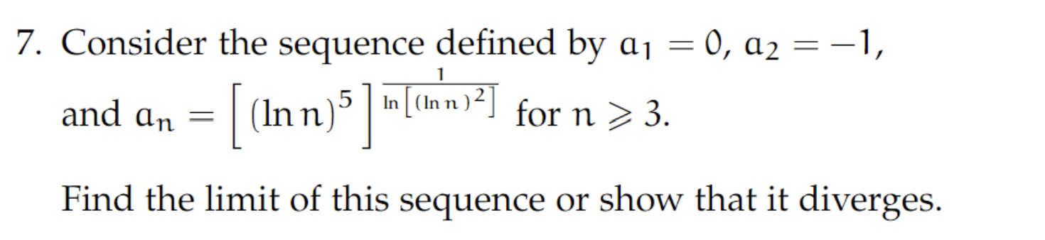 Solved Consider the sequence defined by a1=0,a2=−1, and | Chegg.com