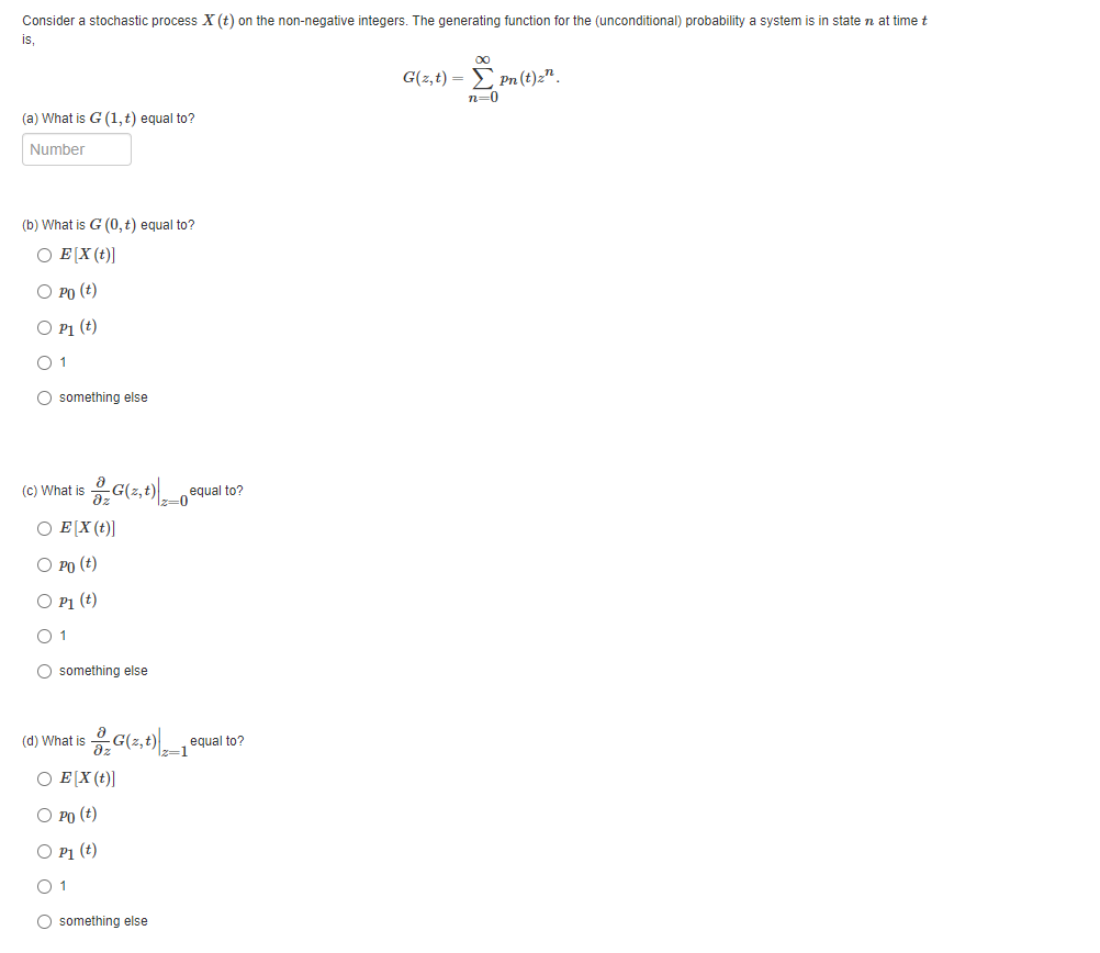 Solved Consider a stochastic process X (t) on the | Chegg.com