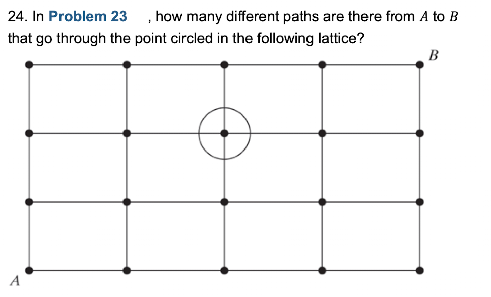 Solved 23. Consider The Grid Of Points Shown At The Top Of | Chegg.com