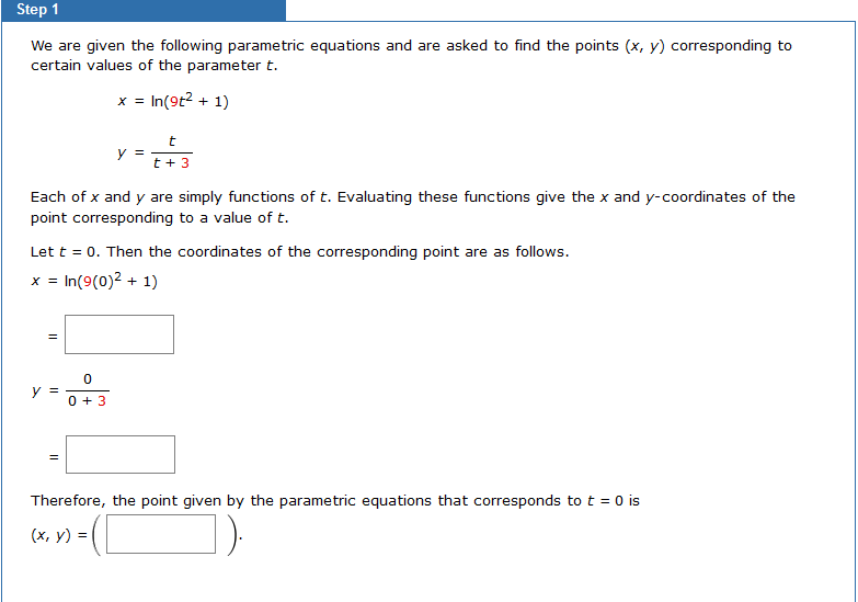 Solved For The Given Parametric Equations, Find The Points | Chegg.com