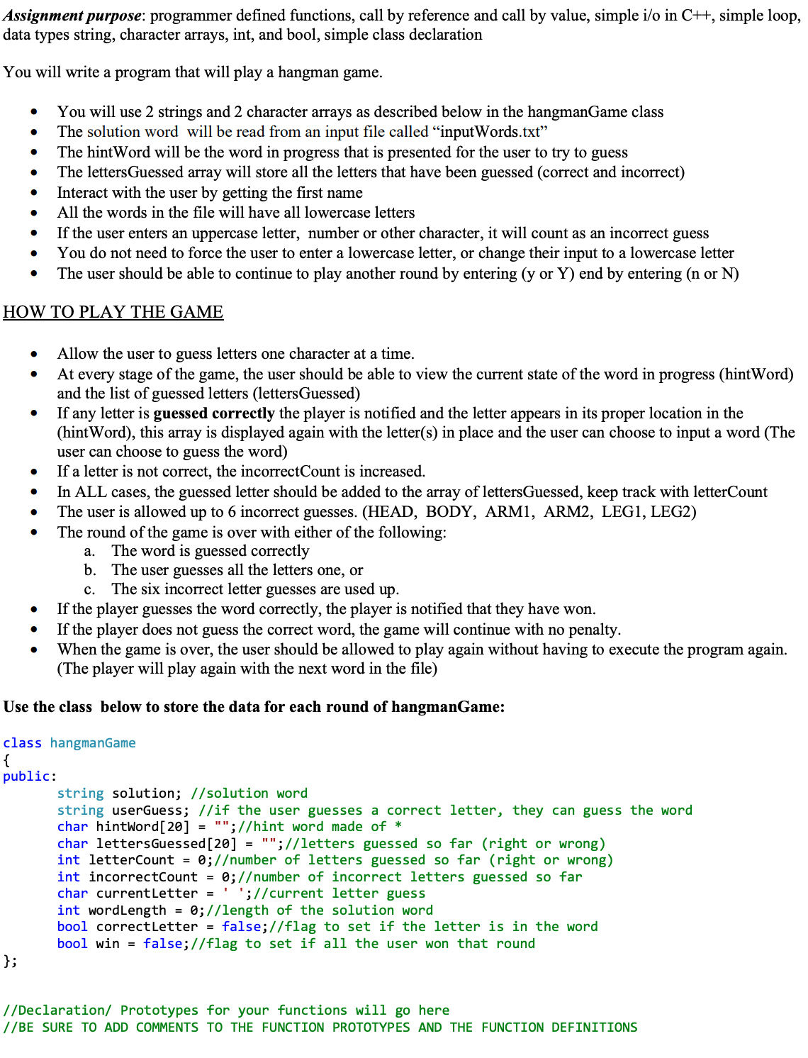 need help with c programming assignment