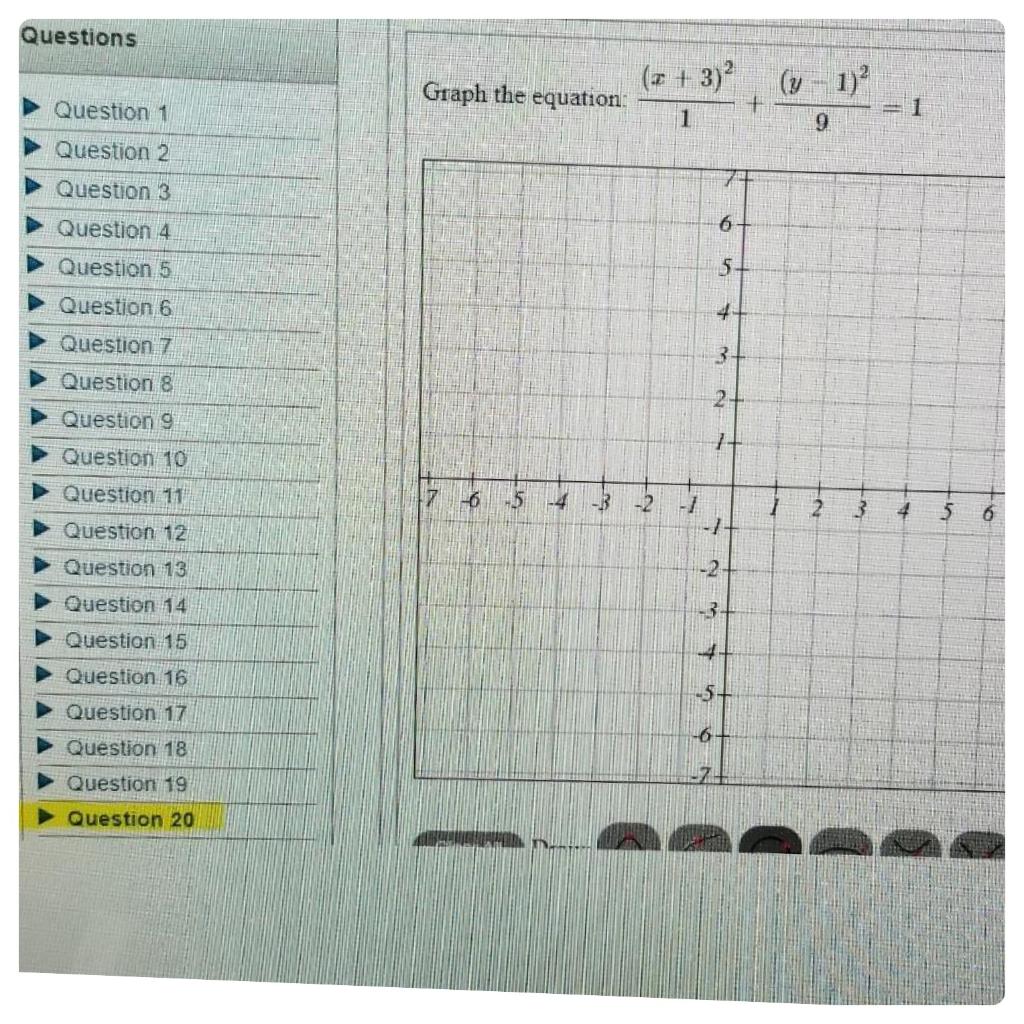Solved Questions (x + 3)? Graph the equation Question 1 1 1 | Chegg.com