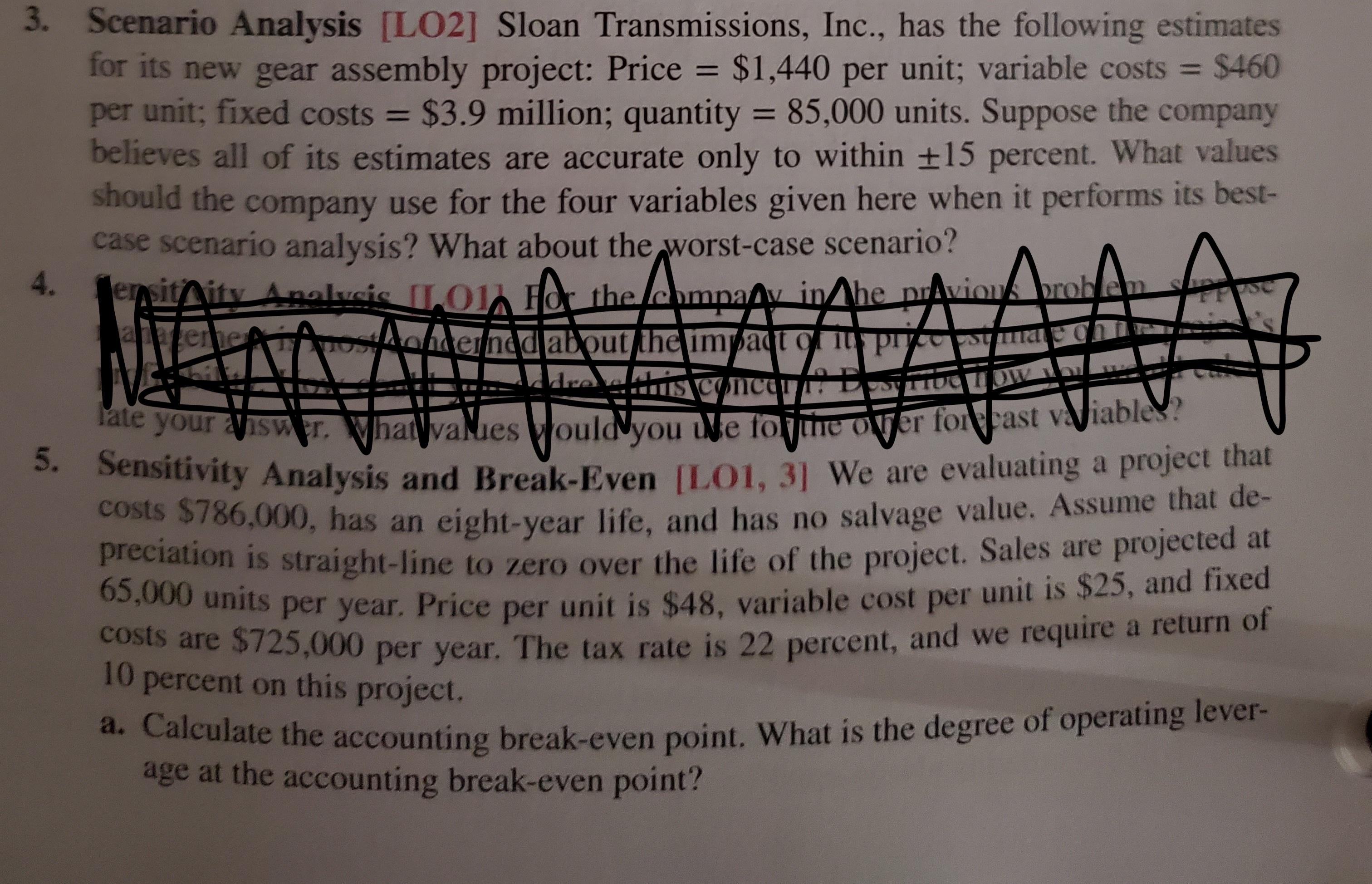 решната OW 3. Scenario Analysis [LO2] Sloan