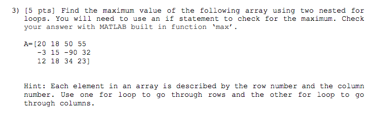 Solved 3 5 pts Find the maximum value of the following Chegg