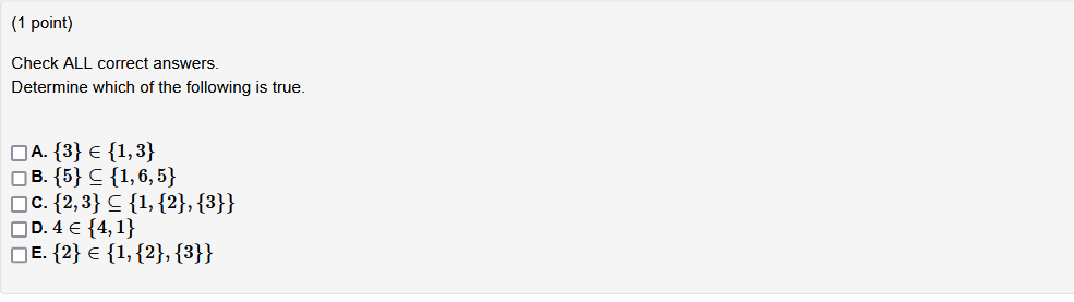 Solved Check ALL correct answers. Determine which of the | Chegg.com