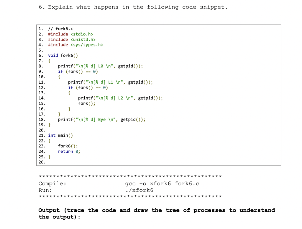 Solved In C Language, please explain the process of each | Chegg.com