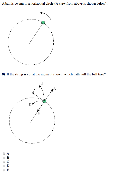 Solved A ball is swung in a horizontal circle (A view from | Chegg.com