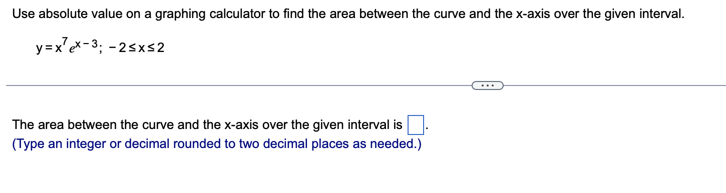 Solved Use absolute value on a graphing calculator to find | Chegg.com