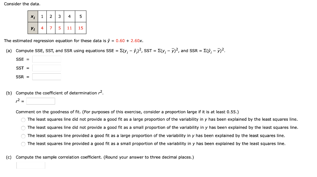 Solved Consider The Data X 1 23 5 V 4 7 5 11 15 The Chegg Com