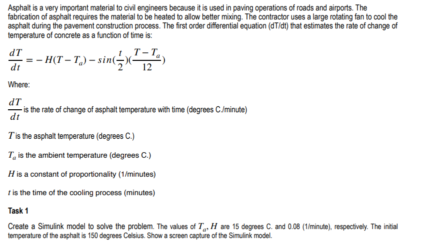 Solved Asphalt is a very important material to civil | Chegg.com
