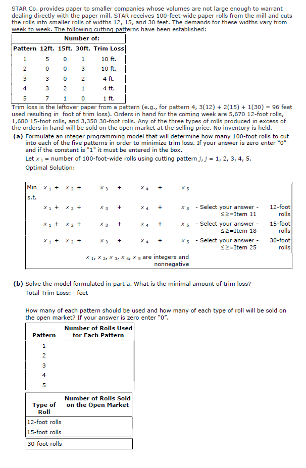 Solved can anyone help me to answer part B number of roll | Chegg.com