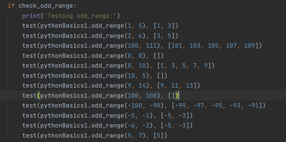 Solved # Part A. odd_range # Define a function | Chegg.com