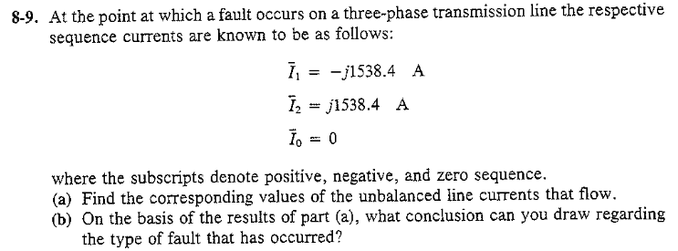 Solved 8-9. At the point at which a fault occurs on a | Chegg.com