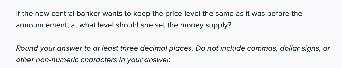 Solved An economy has the following money demand function: Chegg com