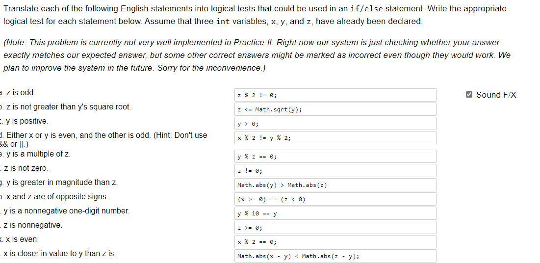 Translate Each Of The Following English Statements Chegg 