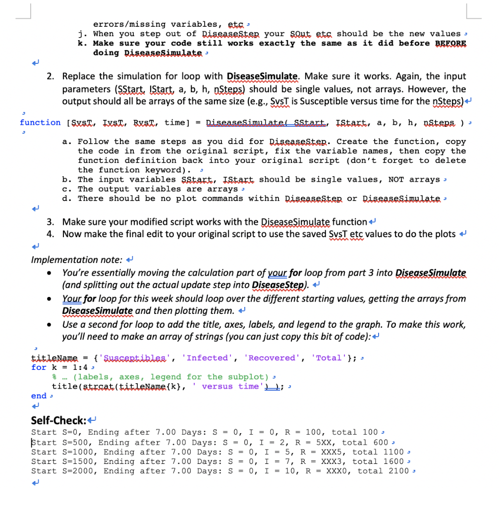 Solved matlab I do not know how to change my code This | Chegg.com