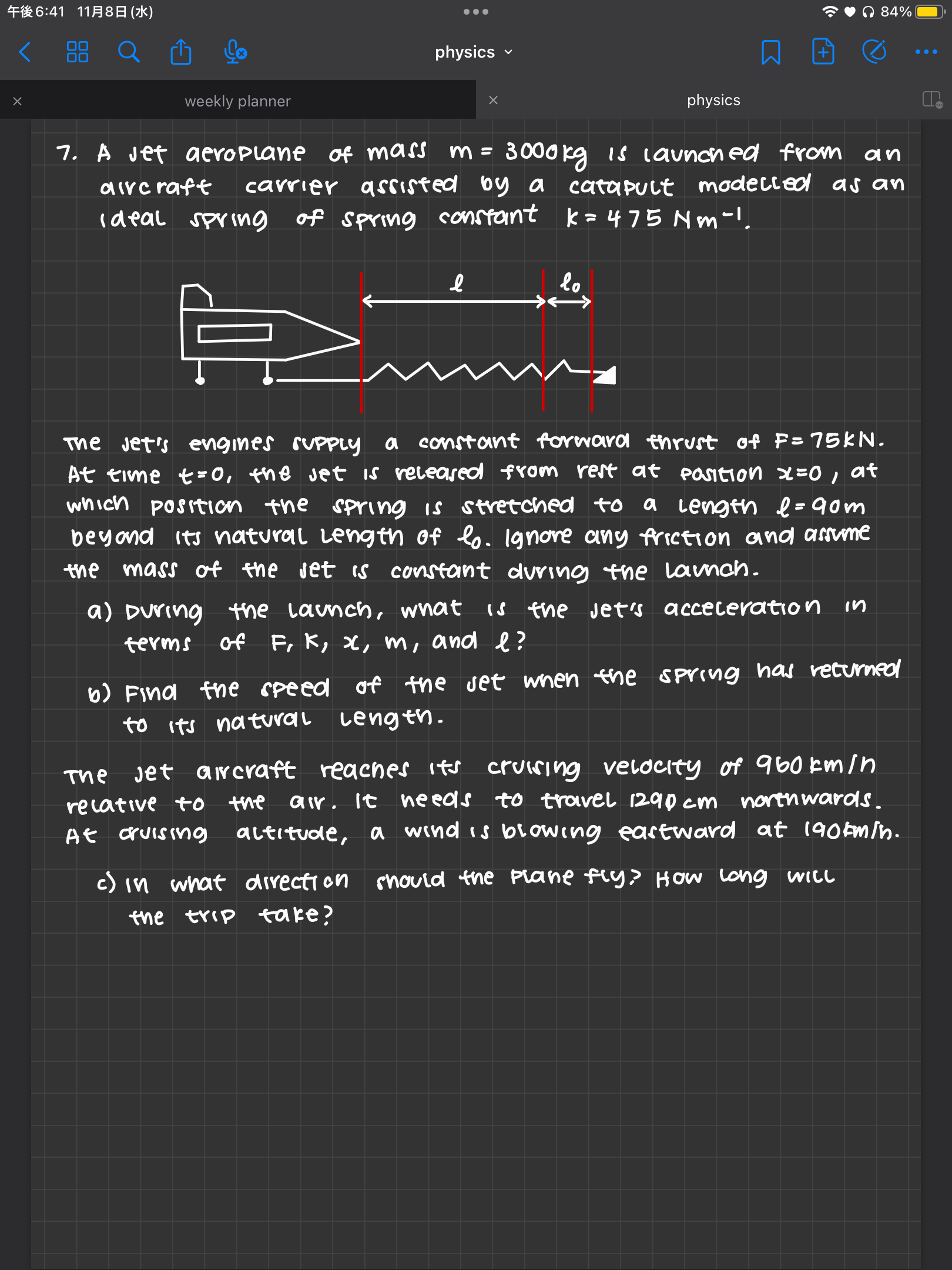 Solved 3. A lookg block is ortting at revt on an incane | Chegg.com