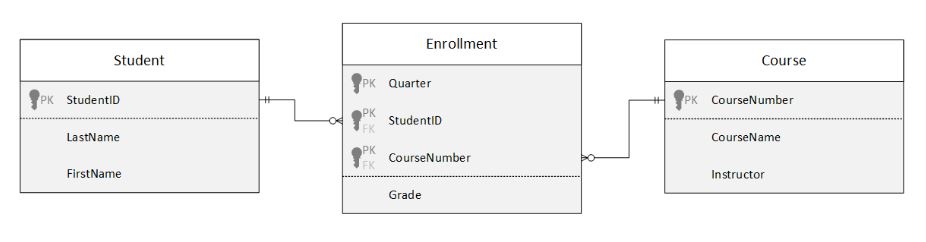 Solved Implement the following ER model and sample data | Chegg.com
