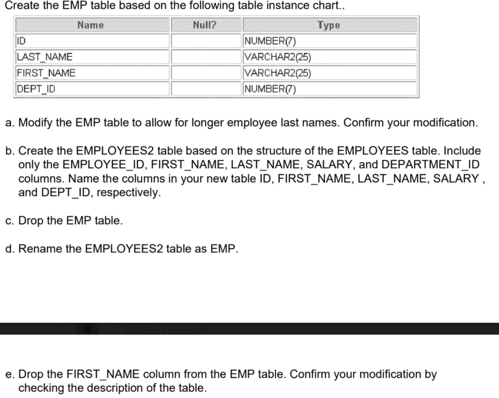 solved-create-the-emp-table-based-on-the-following-table