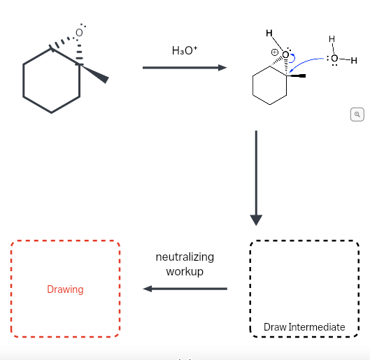 Solved H H H30+ I-O: Н. Q neutralizing workup Drawing Draw | Chegg.com