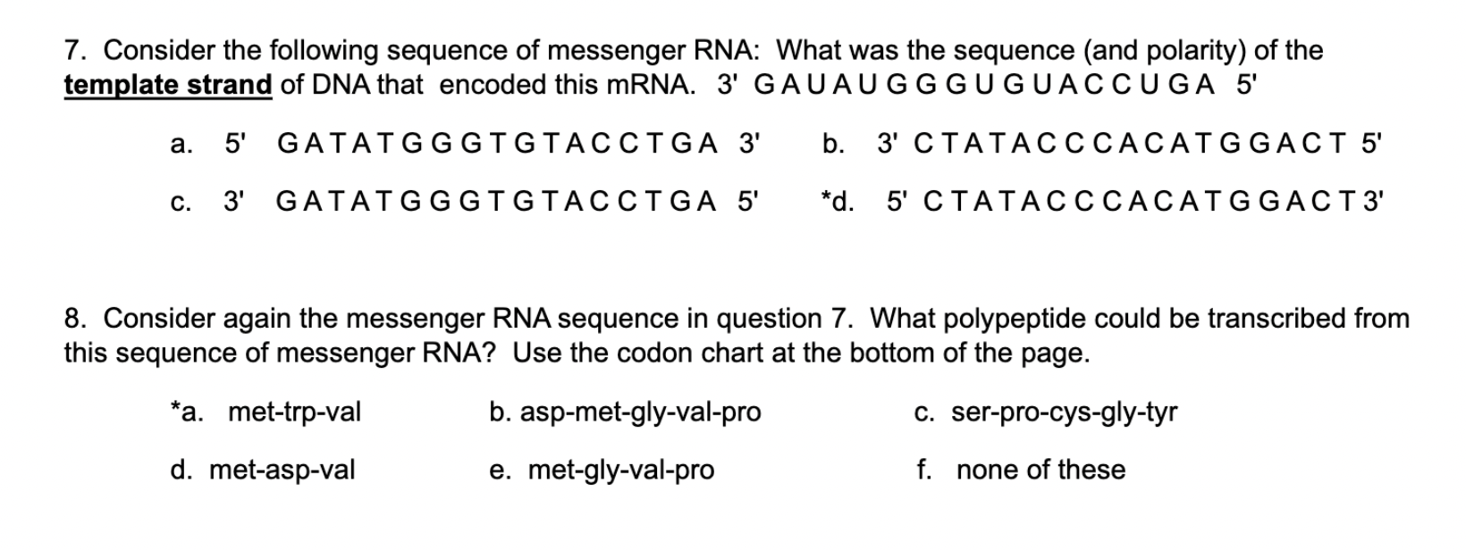 The correct answers are starred, Please provide a | Chegg.com