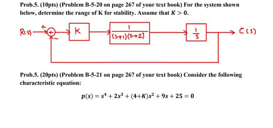 Solved Prob.5. (10pts) (Problem B-5-20 On Page 267 Of Your | Chegg.com