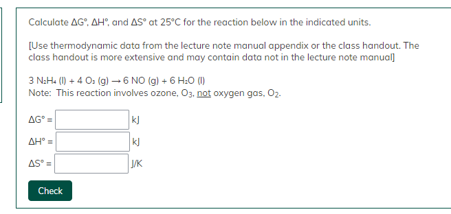 Solved Calculate AG, AH', And AS At 25°C For The Reaction | Chegg.com