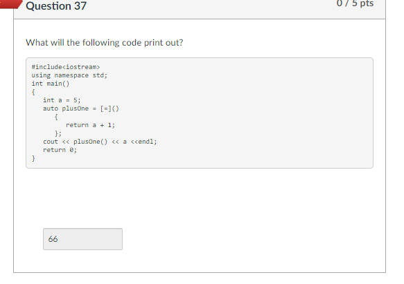 Solved What will the following code print out? | Chegg.com